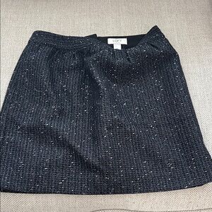 LOFT Black A-Line Skirt